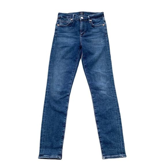 Citizens of Humanity High Rise Skinny Rocket Ankle Jeans Dark Wash Size 25 48346 - Picture 2 of 16
